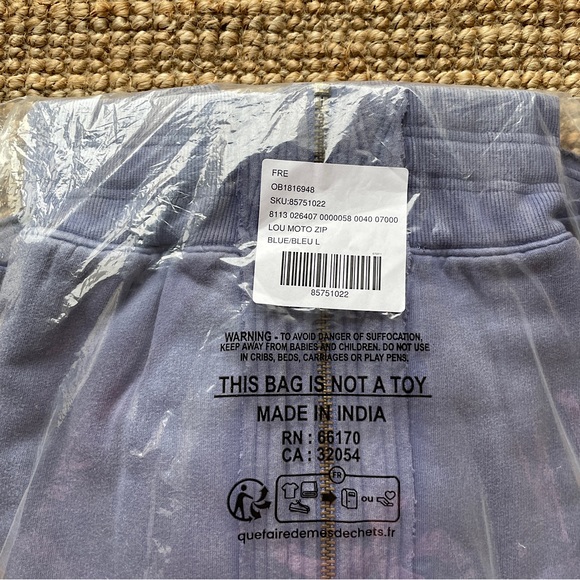 NEW Free People Lou Moto Zip Jacket In Prep Peri - Picture 7 of 14